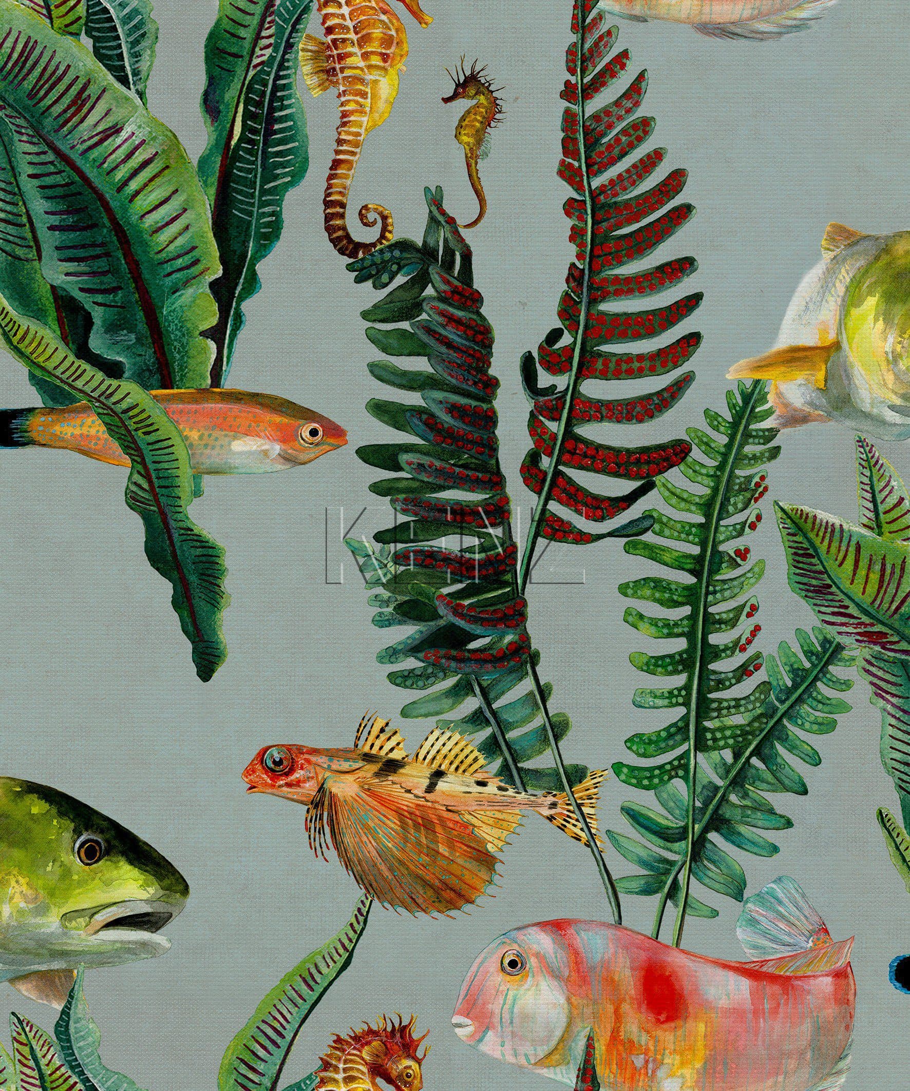 Bank of Fish Cyan
