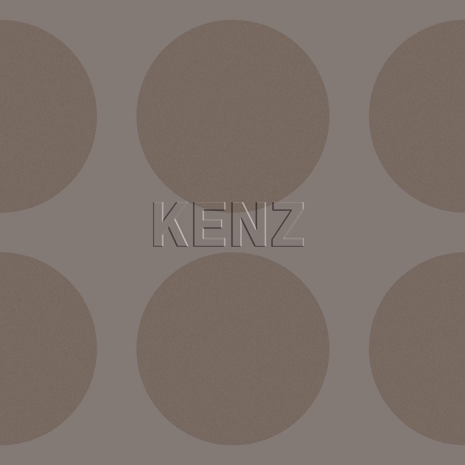 wallpaper spheres on linen structure taupe 135424