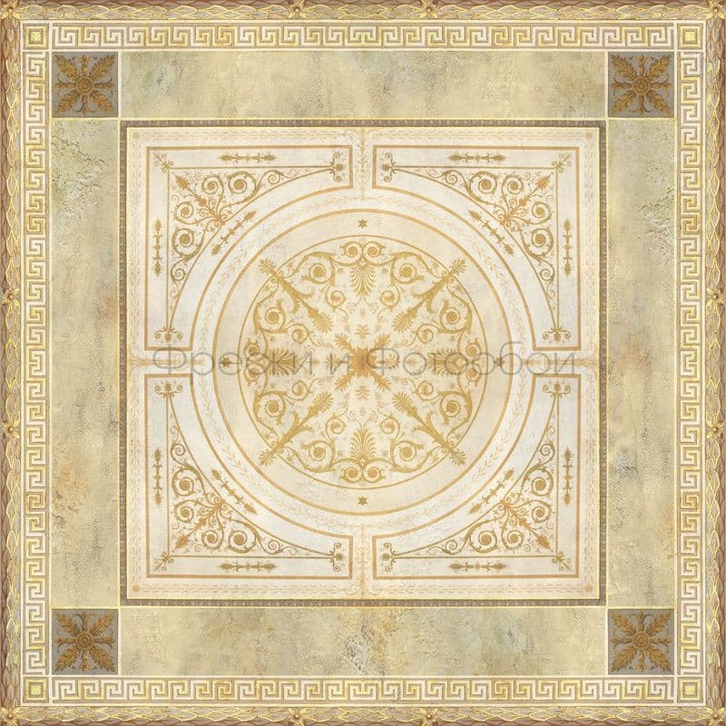 Geometrical Ornament With Rosette