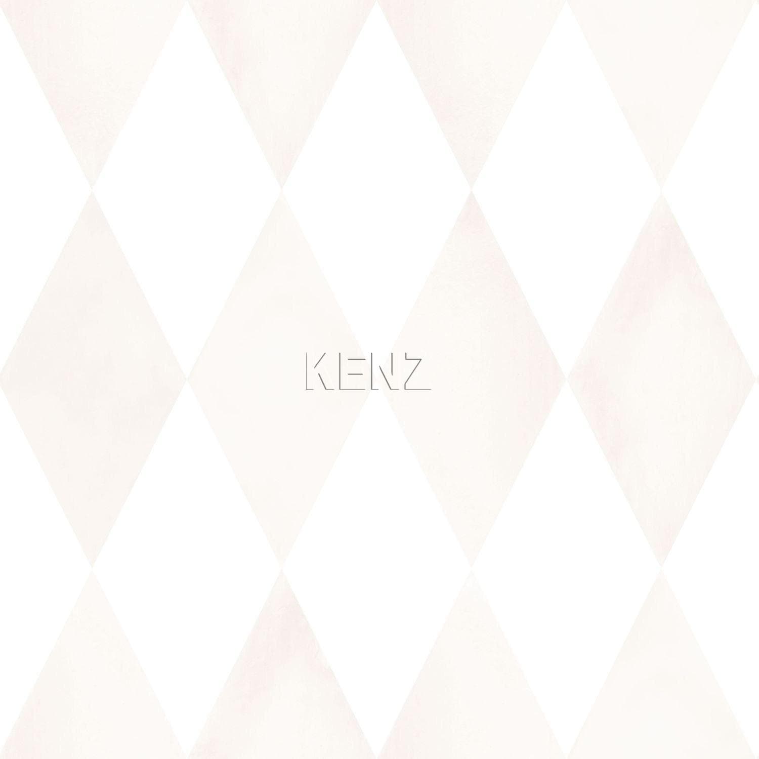 wallpaper rhombus pattern light cream beige and matt white 337216