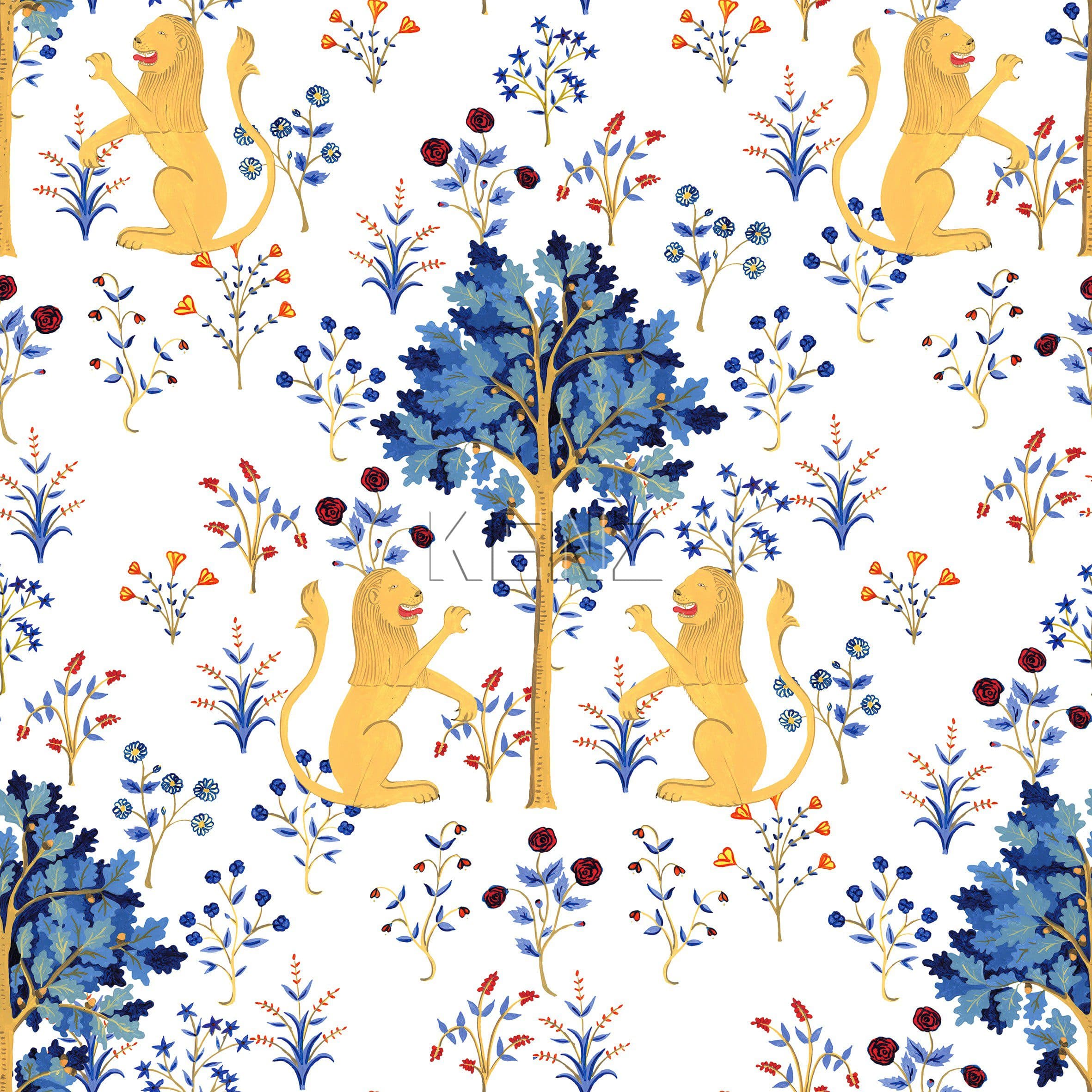 Medieval Tapestry Pure White