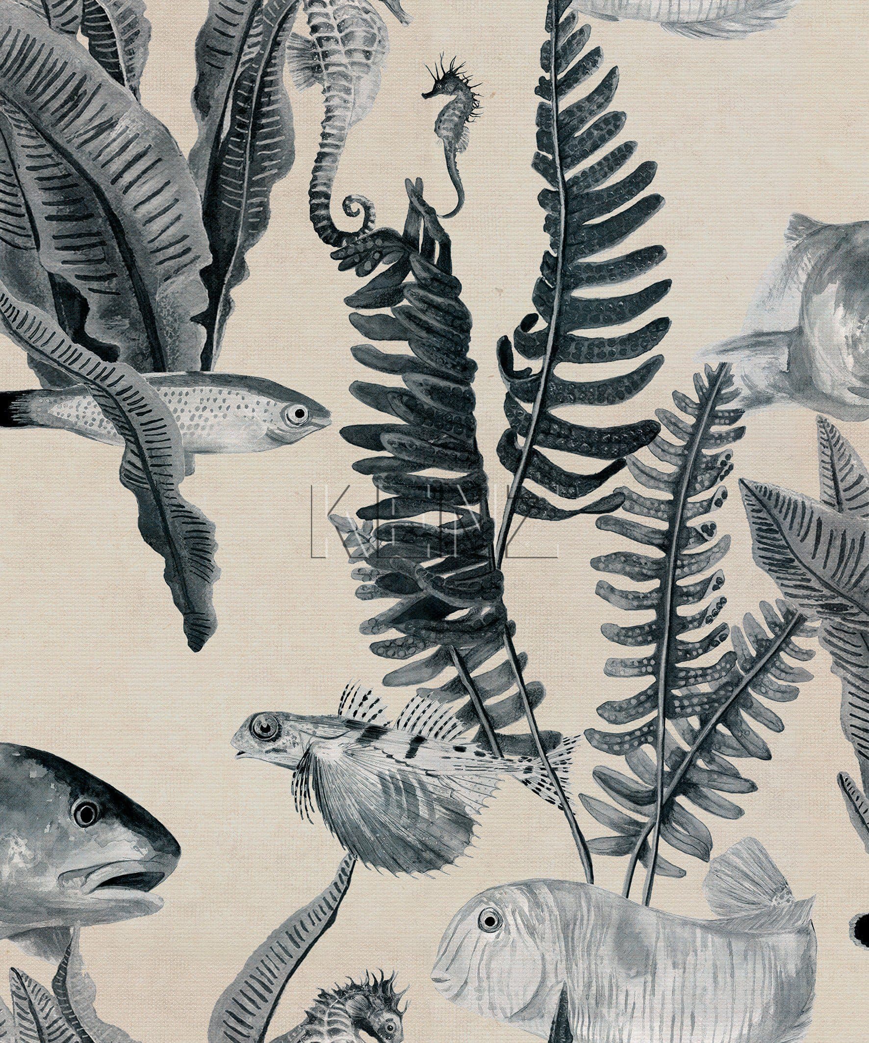 Bank of Fish Grey