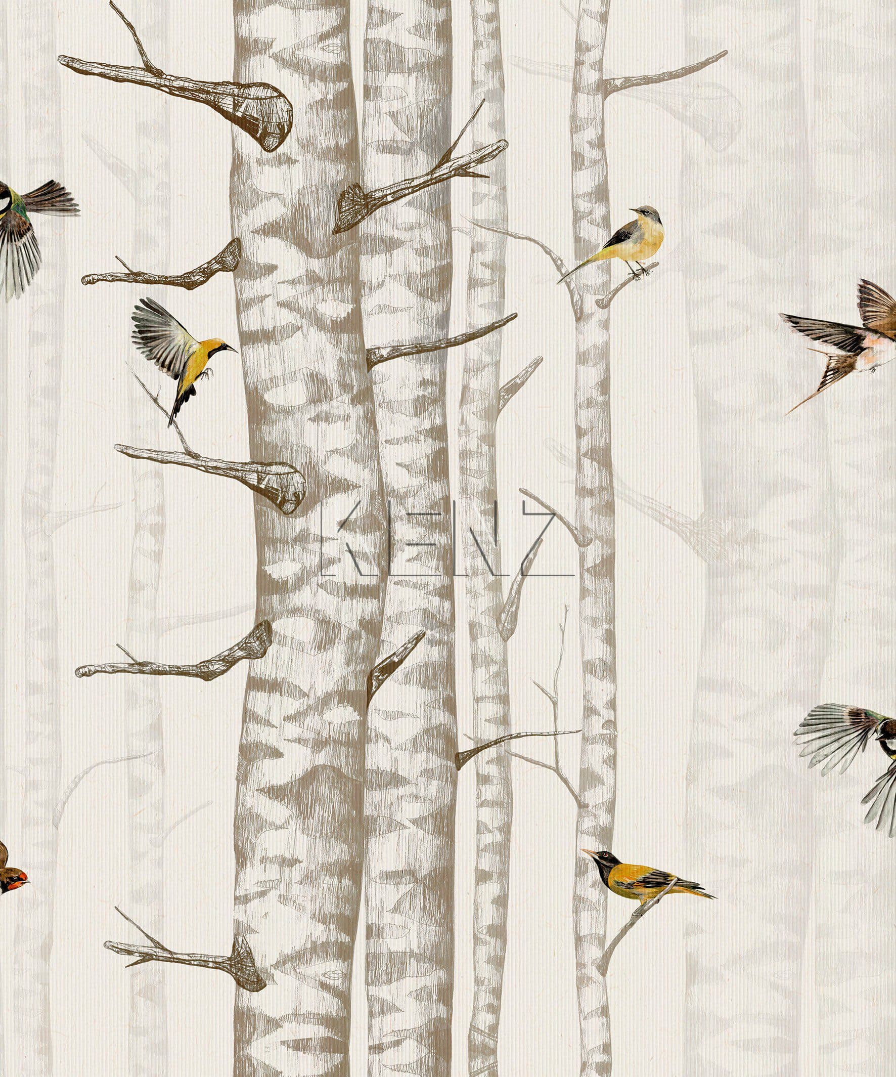 Birch Trees Beige