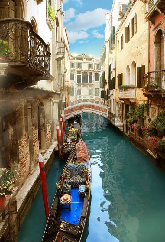 Foot-Bridge Across A Canal